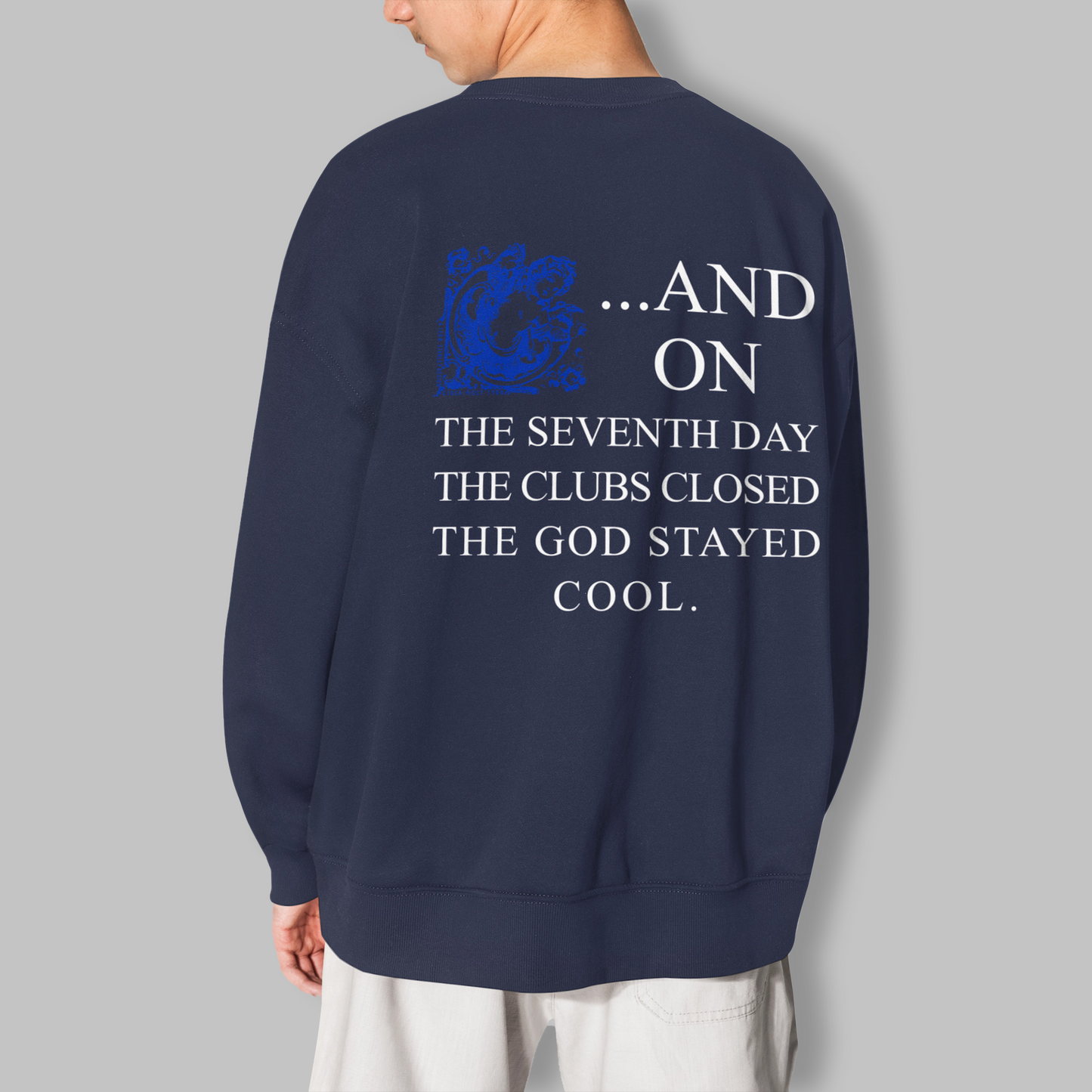 Blue Seventh Day Sweatshirt