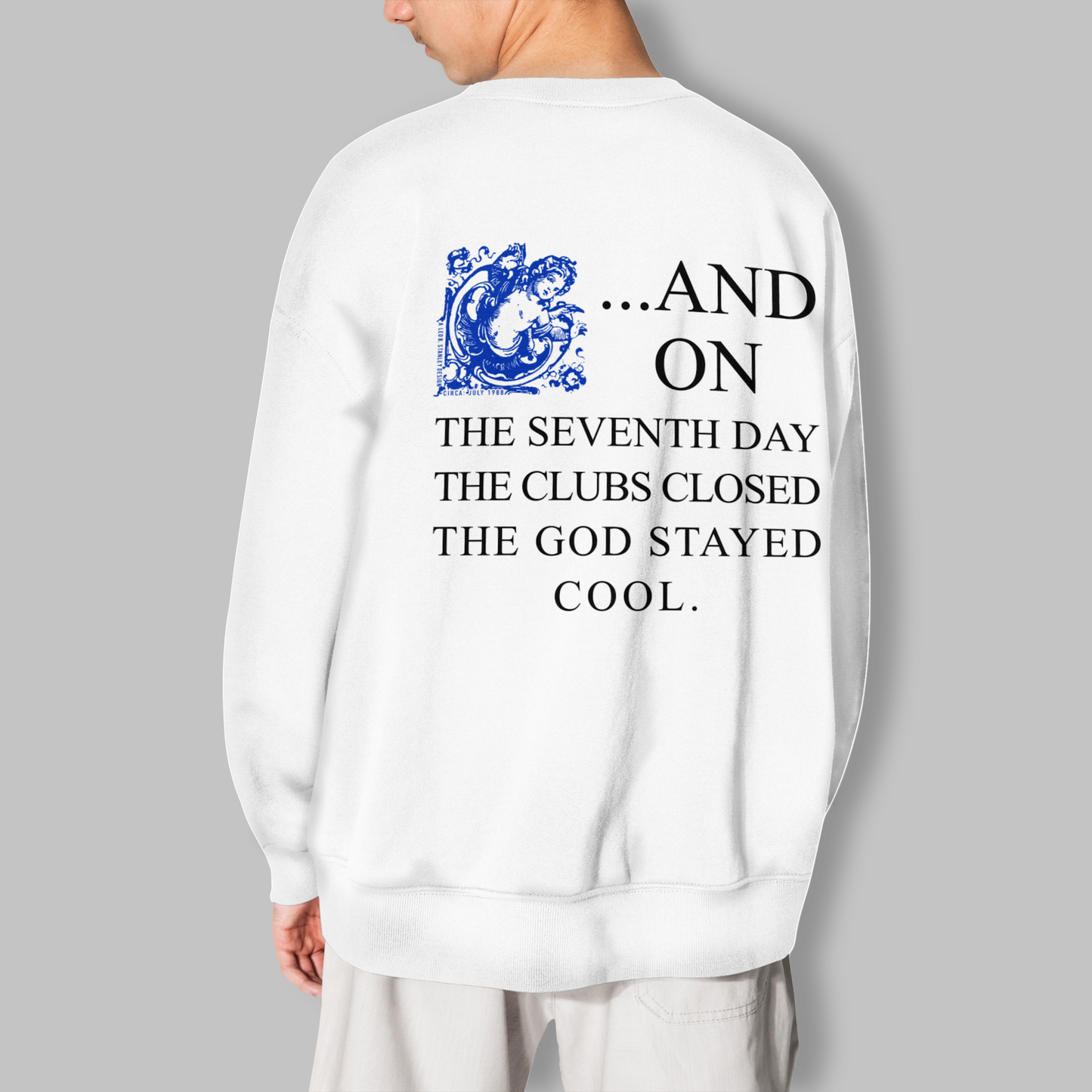 Blue Seventh Day Sweatshirt